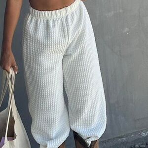 Black Princess Polly Waffle Joggers - 10